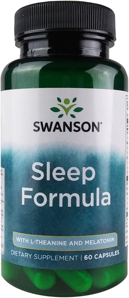 Swanson Sleep FRM W/L-THEANINE&MELATONIN 60C