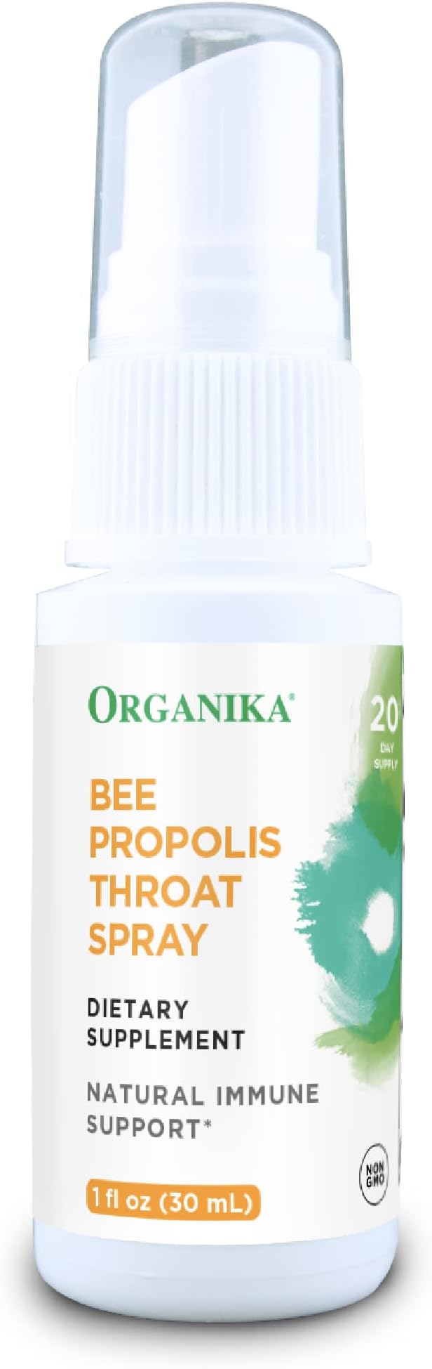 Organika Bee Propolis Throat Spray – Natural Immune Support and Sore Throat Relief – Gluten Free, Antioxidant Supplement - Alcohol Free Liquid, 30 ml