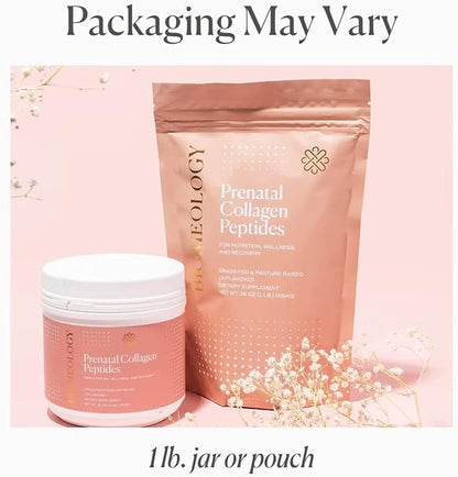 Prenatal Collagen Peptides - Grass-Fed Collagen Protein, with Glycine & Amino Acids for Pregnancy & Postpartum - Help Digestion, Immune Health, Pelvic Floor, & Postpartum Recovery (16 oz.)