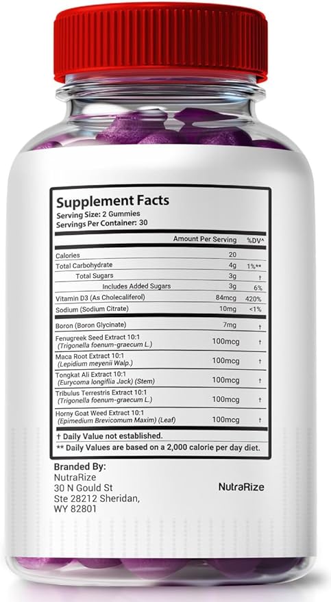 (Pack of 2 Vital Surge Testo Gummies, Premium ME Gummies Detox Easy to Chew, Supports Performance & Overall Well-Being, Official Gomitas Reviews (120 Gummies)