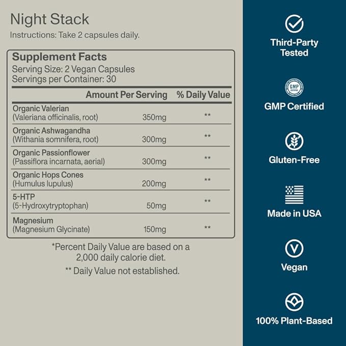 FOCL AM PM Nootropic Functional Supplement for Daytime Focus + Nighttime Recovery | AM - Supports Focus Energy Memory Cognitive Performance | PM Supports Calm Restful Restorative Sleep, Melatonin-Free