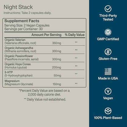 FOCL AM PM Nootropic Functional Supplement for Daytime Focus + Nighttime Recovery | AM - Supports Focus Energy Memory Cognitive Performance | PM Supports Calm Restful Restorative Sleep, Melatonin-Free