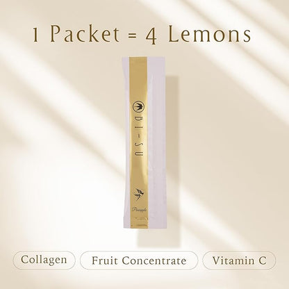 Extract Jelly Stick | Natural Swiftlet Nests Extract, Collagen, Vitamin C, Japanese Skincare, Anti-Aging, Maintains Skin's Elasticity, Boosts Immune System, GI Health, Pineapple Flavor, 7 PCS