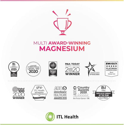 Magnesium | ITL Health | Bone Support Formula | Ionic Magnesium Citrate | Zinc | Vitamin C, B6, D3, K2 | Boron | Potassium | Exotic Lemon | 180g Powder for Optimal Health