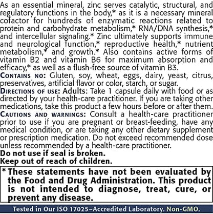 New Roots Herbal Ultra Zinc Advanced Formula 50 mg (90 Veg Caps) – Key in Nutrient Absorption & Metabolism, Tissue & Energy Production | Supports Immunity | Supports Skin Health, Eye Health