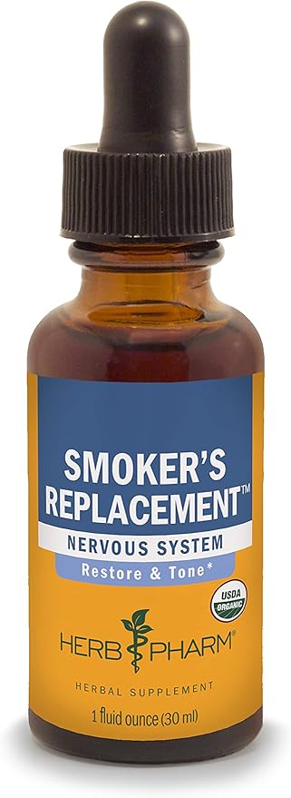 Herb Pharm Smoker's Replacement Liquid Herbal Formula for Nervous System Support - 1 Ounce