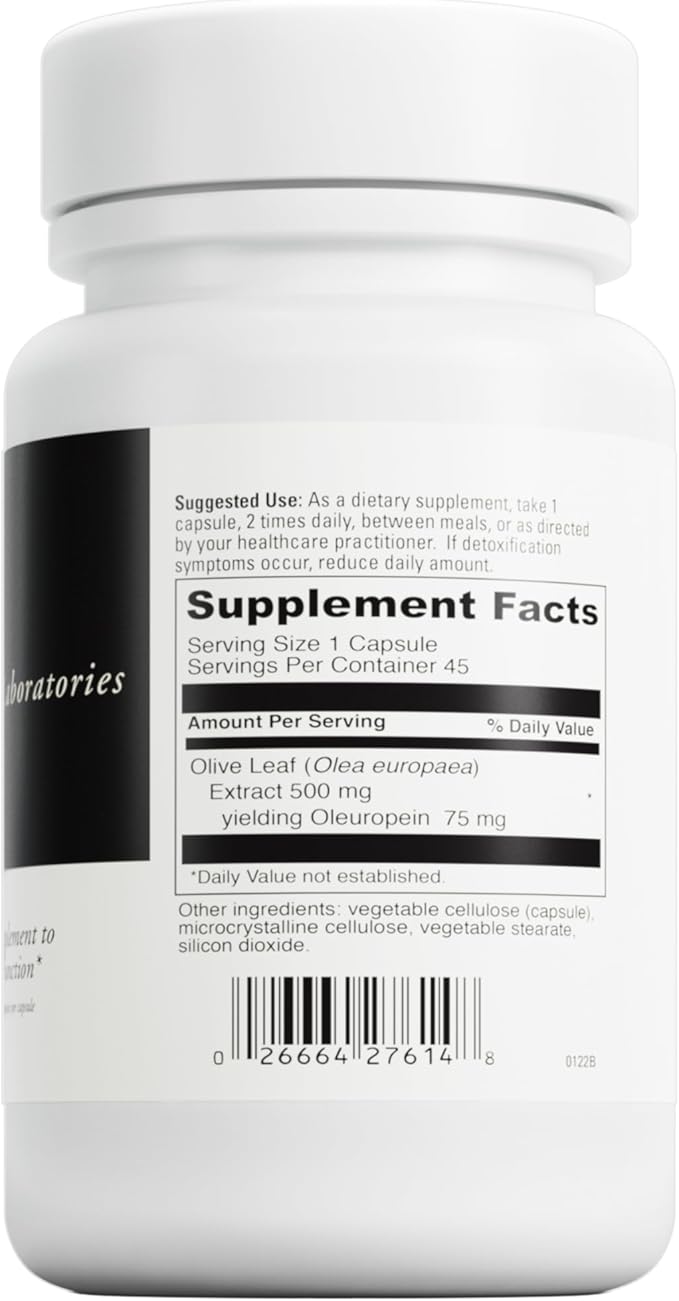DAVINCI Labs Olivir 15 - Helps Support Immune System & Digestion with 500mg Olive Leaf Extract* - Vegetarian & Gluten-Free - 45 Capsules