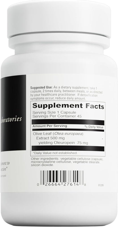 DAVINCI Labs Olivir 15 - Helps Support Immune System & Digestion with 500mg Olive Leaf Extract* - Vegetarian & Gluten-Free - 45 Capsules