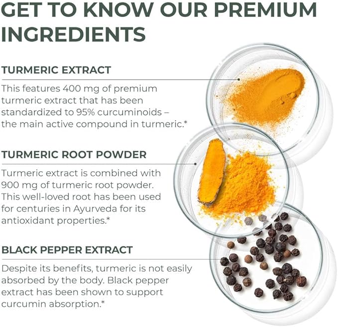 Primal Harvest 2 Pack, Primal Turmeric Complex w/Black Pepper Extract, Joint and Mobility Support Supplement for Women & Men, 120 Capsules