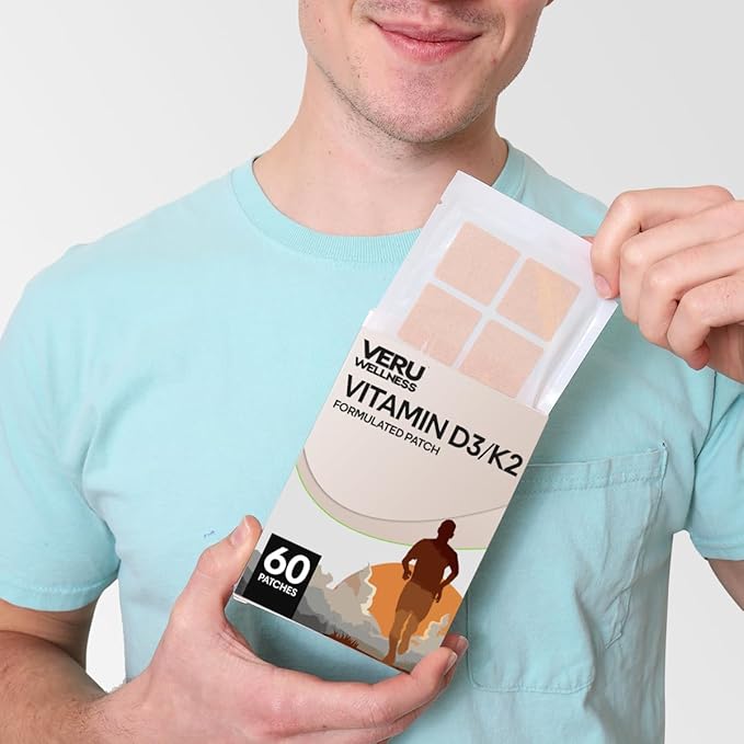 Veru Wellness D3/K2 Essential Patch - Bariatric Support D3 K2 (60 Patch)