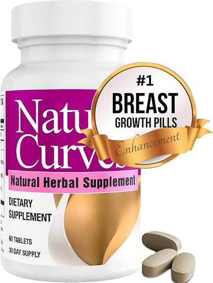 Natural Breast Enhancement Pills with Saw Palmetto Woman Support - 2 Pack