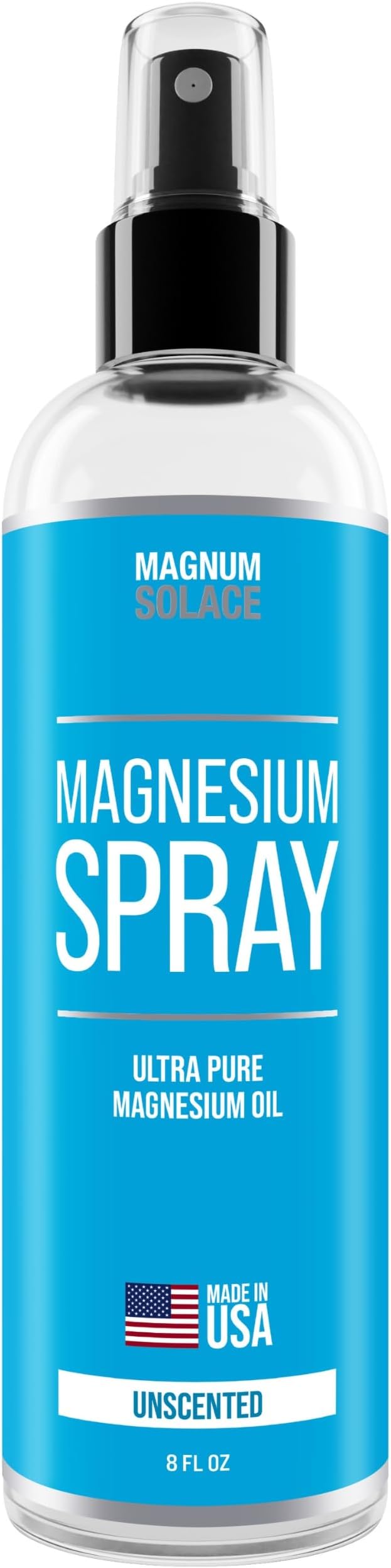 Magnesium Spray - Big 8 oz USP Grade Pure Magnesium Oil Spray - Made in USA Since 2008