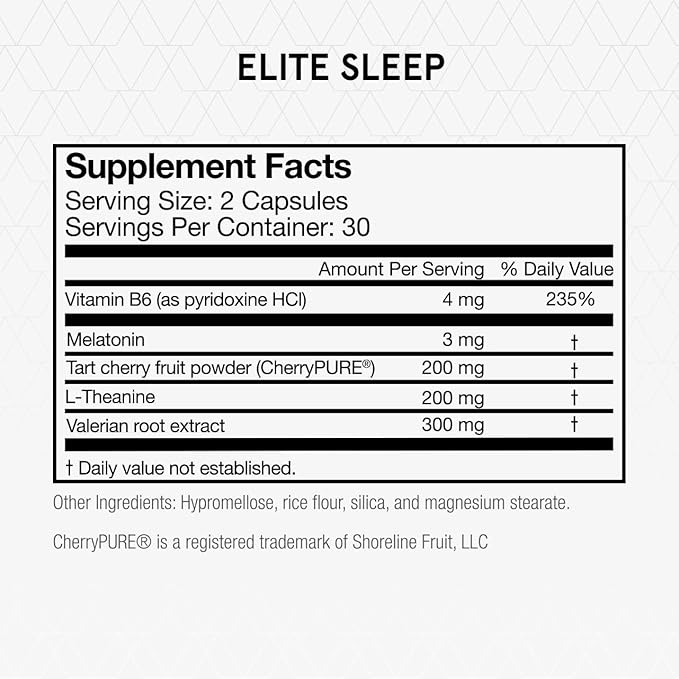 Momentous Elite Sleep Capsules, 30 Servings, Vegan, Gluten-Free, NSF Certified