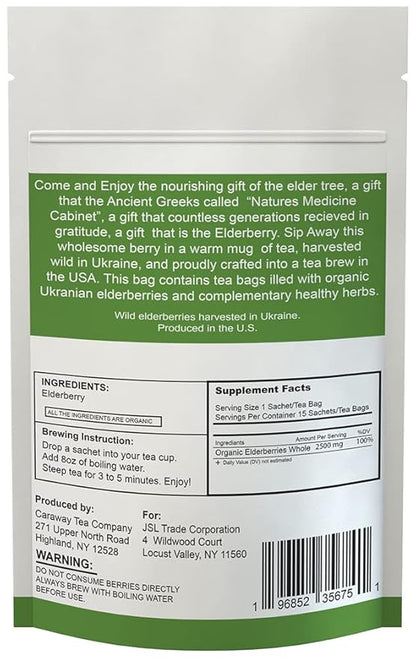 Elderberry Tea (15 ct) - Made in the USA
