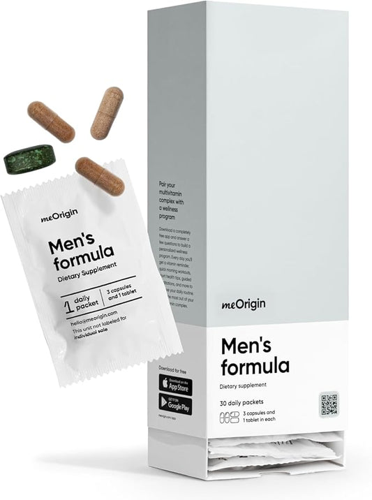 Multivitamin for Men, All-in-One Supplement Complex with Zinc, Vitamin D, C, B12, Maca, Biotin, Saw Palmetto – 82 Nutrients for Men's Health Support, Energy, Healthy Hair, 30 Day Supply