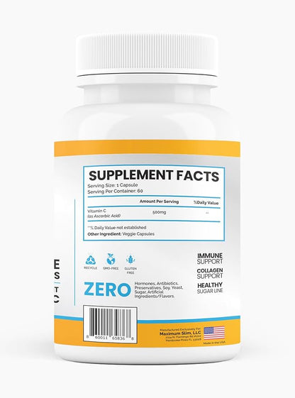 Liposomal Vitamin C Capsules - Enhanced Absorption, 60 Count