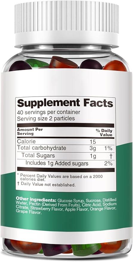 Hemp Gummies from Organic Plant High Potency Edible Gummy Extract Hemp Oil for Adult Bedtime Sugar 1106
