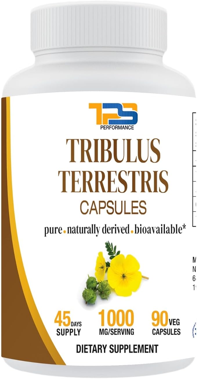 Tribulus Terrestris Extract Capsules 1000mg per Serving |90 Veg Capsules, 45 Days Supply|40% Saponins