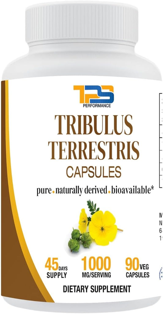 Tribulus Terrestris Extract Capsules 1000mg per Serving |90 Veg Capsules, 45 Days Supply|40% Saponins