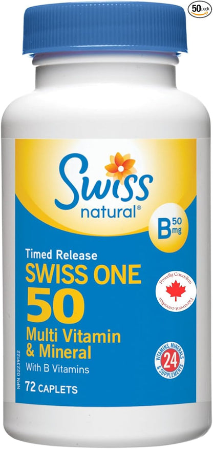 Swiss One 50 Timed Release Multi Vitamin & Mineral with B Complex