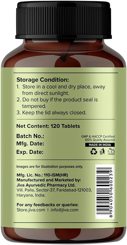 Ayurveda Neem Tablets 100% Natural Ayurvedic Herbal Supplement Veg Tablets - 120 Tablets (Pack of 2)