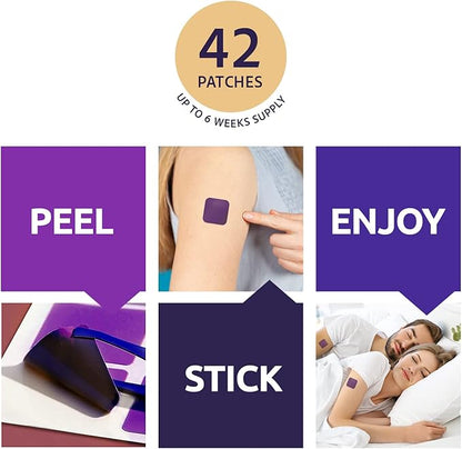 Sleep Patches, Sleep Patches for Adults, Upgraded Sleep Patches Set, Easy to Apply and Comfortable, Premium Ingredients, for Men and Women (42 Count (Pack of 1))