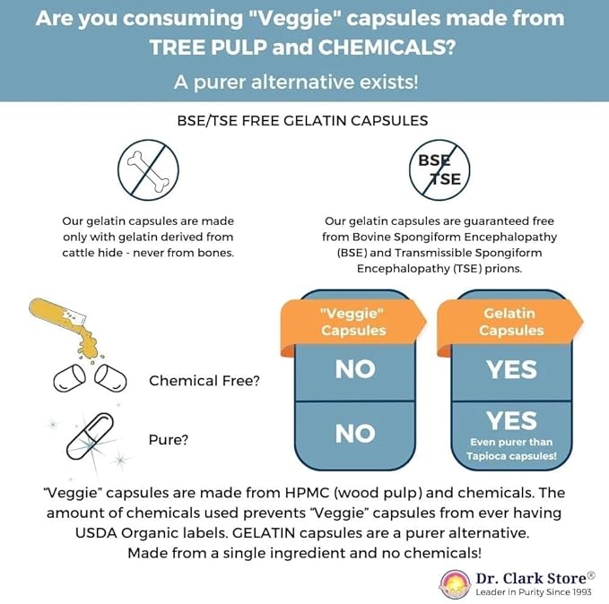 Dr Clark Store Milk Thistle Seed Supplement – 500mg, 100 Capsules, Liver Health & Detox Support