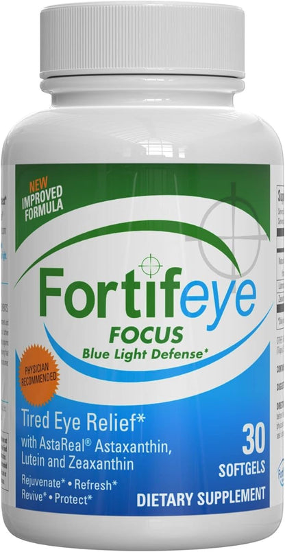 Fortifeye Blue Light and Heart Health Support Bundle | Fortifeye Super Omega Max 60 Ct & Fortifeye Focus 30 Ct