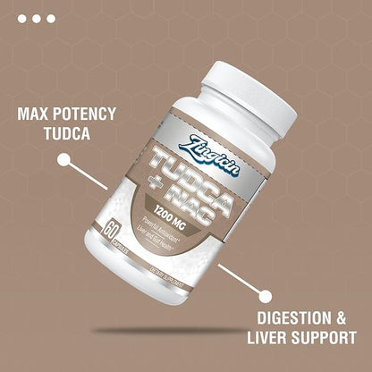 TUDCA with NAC Supplement 1200mg - 60 Capsules,Powerful TUDCA Bile Salt Plus N-Acetyl-Cysteine,Antioxidant Supplements for Liver,Digestion