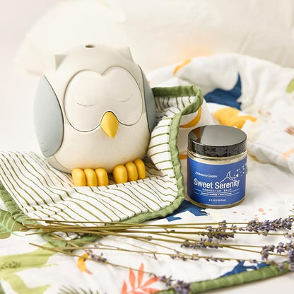 Elderberry Queen Sweet Serenity Magnesium Balm for Sleep 4 oz, Kid Safe (Lavender)