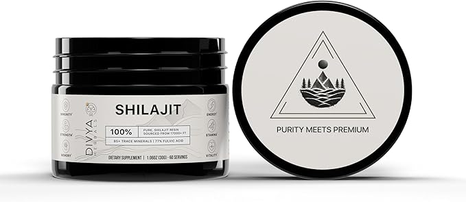 Pure Himalayan Organic Shilajit Resin | 85+ Trace Minerals - 77%+ Fulvic Acid | Energy, Vitality Supplement | Sustainably Sourced | No Fillers, Low-Heat Water Extraction | 30gm - 60Svgs