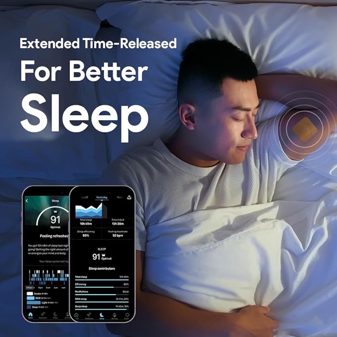 Sleep Transdermal Patches for Adults | Easy to Apply Extra Strength Sleep Patches for Men & Women | Refreshing & Long Lasting Night Comfort with All Natural Melatonin | GABA | Magnesium