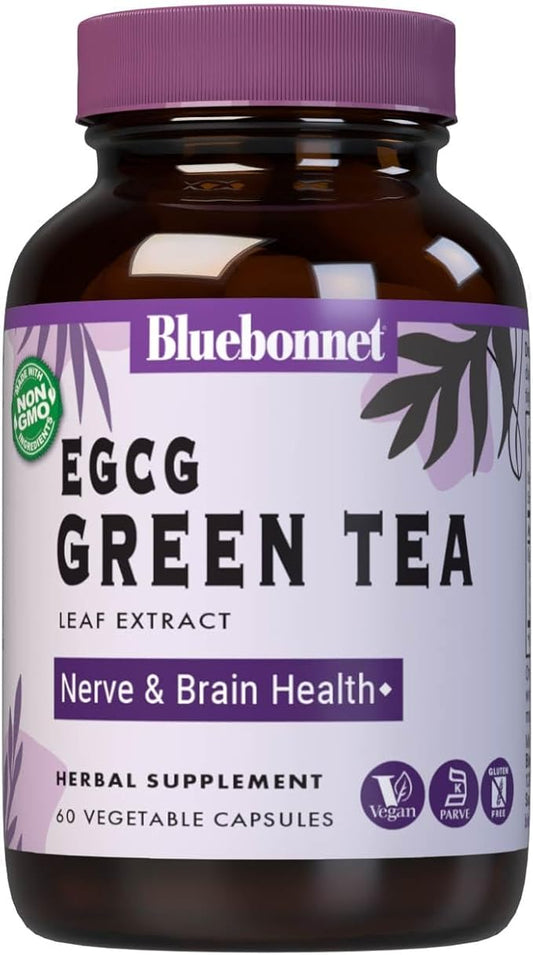 BlueBonnet EGCG Green Tea Leaf Extract Supplement, 60 Count