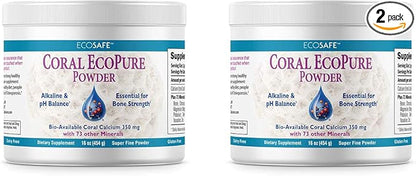 Ecopure Coral Calcium Powder with Trace Minerals - 16 Ounces