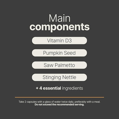 Prostate Supplement for Men 180 Caps with Saw Palmetto, Pumpkin Seeds Extract, Stinging Nettle. B Life Prostate Complex (Prostate Platinum)