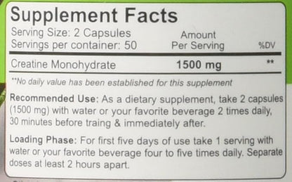 Nutrakey Creatine Monohydrate Capsules, Ultra-micronized Formula for Maximum bioavailability