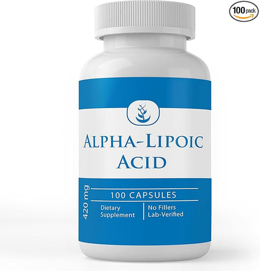 Pure Original Ingredients Alpha-Lipoic Acid Capsules, (100 Capsules) Always Pure, No Additives Or Fillers, Lab Verified