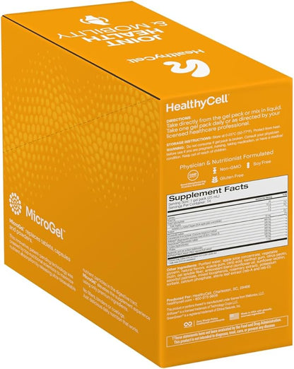 Healthycell Joint Health & Mobility Daily Liquid Supplement - Joint Support Supplement, Inflammation Response, Cartilage & Flexibility with Curcumin, Glucosamine & Chondroitin - 14 Gel Packs