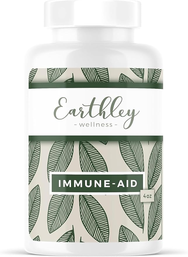 Earthley Wellness Immune-Aid Vitamin C Powder, Natural Immune Support with Camu Camu, Acerola Berry & Orange Peel, Antioxidants, Energy & Skin Health, 100% Pure, No Fillers (8oz)