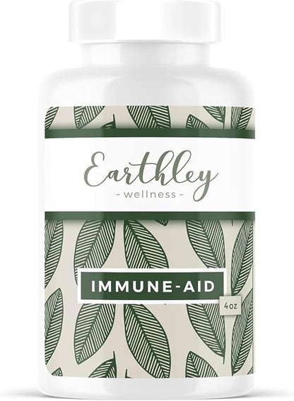 Earthley Wellness Immune-Aid Vitamin C Powder, Natural Immune Support with Camu Camu, Acerola Berry & Orange Peel, Antioxidants, Energy & Skin Health, 100% Pure, No Fillers (8oz)