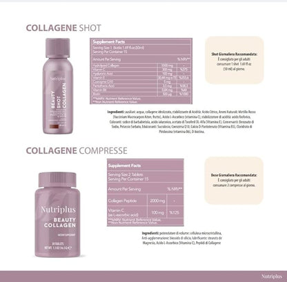 FARMASi Nutriplus Beauty Collagen – 2000 mg Type I & III Collagen + 100 mg Vitamin C, 30 Tablets 36.5 g, 1.3 oz