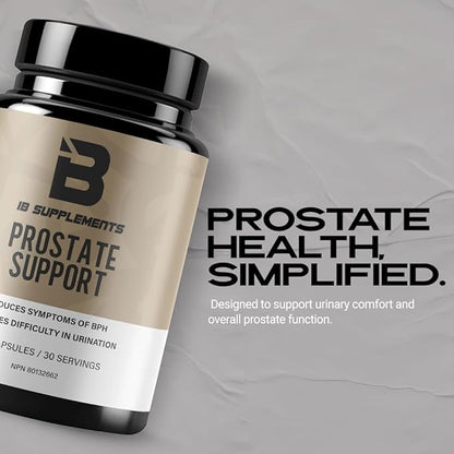 Iron Brothers Supplements - Prostate Health Supplements for Men - Support for Men with Pygeum & Saw Palmetto - Prostate Health, Bladder & Hair Support - Reduce Difficultly in Urination