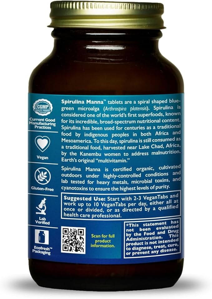 HealthForce SuperFoods Spirulina Manna - Tablet - 400 Vegan Tablets