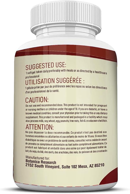 PhosphatidylCholine Complex an All-Natural Nootropic Formula for Brain Health, Liver & Cognitive Support - 60 Phosphatidyl Choline Capsules by Botanica Research