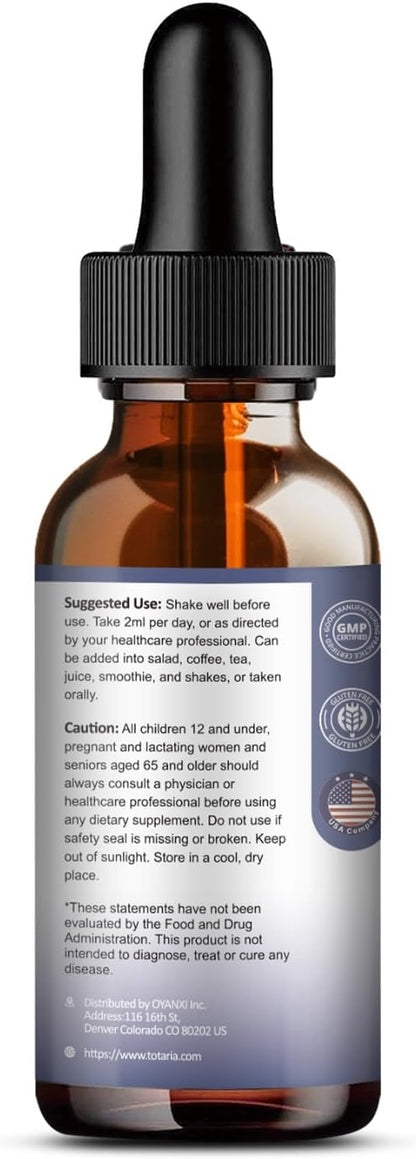 (2 Packs) Potassium Magnesium Supplement Liquid Drops - 200mg Potassium & 600mg Triple Complex Magnesium Glycinate Liquid Citrate Oil High Absorption Potasio Support Bone, Muscle, Leg Cramps