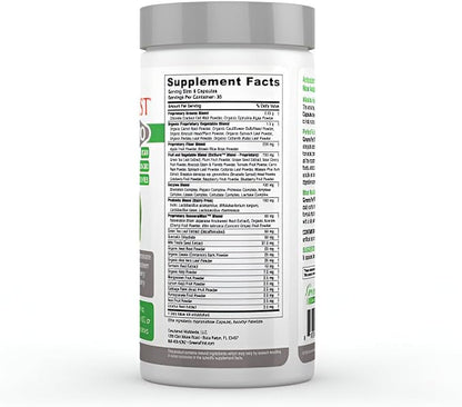 Greens First PRO Phytonutrient Capsules - 30 Servings - 54 Antioxidant Superfoods, Organic Fruits & Vegetables - Prebiotics, Probiotics & Digestive Enzymes - Dairy & Wheat-Free, Non-GMO - 180 Capsules