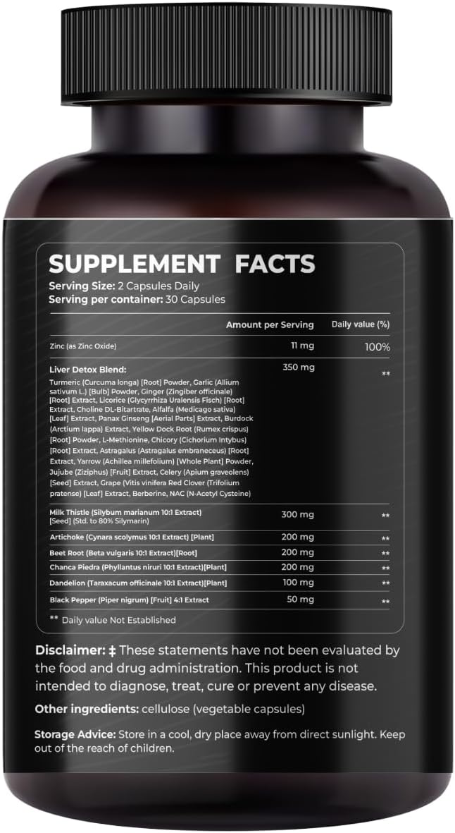 Bundle - Milk Thistle & Quercetin 60 Vegan Capsules - Total 120 Capsules