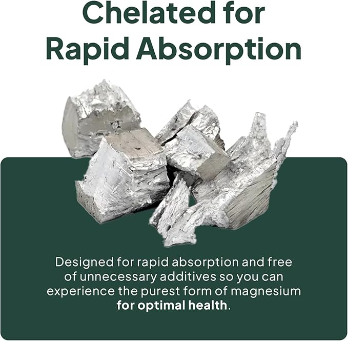 Real Magnesium Citrate - High Absorption Magnesium Supplement - Chelated Magnesium to Support Energy, Relaxation, and Regularity
