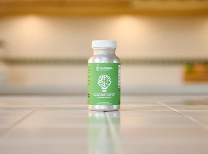 Cogniforte Brain Supplement for Memory and Focus | Enhanced Cognitive Support, Mental Clarity & Energy Booster | L-Theanine, Gingko Biloba, Taurine, Vitamin B12 & Caffeine | 90 Count
