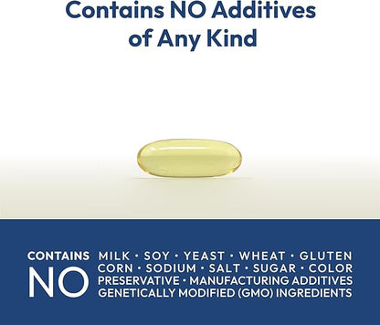 ANDREW LESSMAN Essential Omega-3 Unflavored - 60 Softgels - Ultra-Pure, High Potency Omega-3 Oils. High DHA, No Stomach Upset, No Contaminants, No Mercury. Small Easy to Swallow Softgels